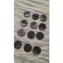 ILCARE Doğal Hakiki Inci Midye Kabugu   Sedef Düğme 20 mm 12 Adet