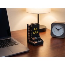 Nokta Labs Aa ve Aaa Masaüstü Pil Saklama Organizeri - Aa Aaa Battery Holder