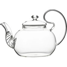 Brf Store Yavuzsell Borosilikat Cam 1l Demlik – Süzgeçli, Bitki Çayı ve Aromatik Çaylar Için Isıya Dayanıklı C