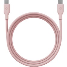Energea x Bazic Gocharge Weave 1.5m 60W Type-C To Type-C Hızlı Şarj Data Kablosu - Pembe