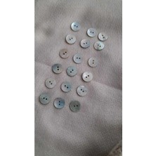 ILCARE Doğal Agoya Hakiki Inci Midye Kabugu  Sedef  Düğme 10 mm 18 Adet