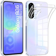 Brf Store Yavuzsell Rongep Samsung Galaxy A36 Için Şeffaf Telefon Kılıfı Kamera Yükseltili Esnek ve Hafif Tasa