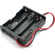 Brf Store Yavuzsell Alkatronik 3'lü 1,5V Aa Kalem Pil Kutusu Yuvası 3X1,5V Kablolu Batarya Pil Tutucu