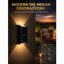 MiraLive Dekorasyon Aplik Işık Güneş Enerjili Aydınlatma Dekoratif Aydınlatma