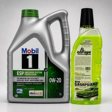 Mobil 1 Esp X2 0W-20 Motor Yağı 5 Litre + Oto Şampuan 1000 ml