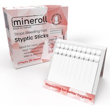 Brf Store Yavuzsell Mineroll Tek Kullanımlık Çubuk Kan Taşı, Erkekler ve Kadınlar Için Ufak Jilet Kesikleri ve