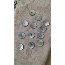 ILCARE Doğal Agoya Hakiki Inci Midye Kabugu   Sedef Düğme 15 mm 12 Adet