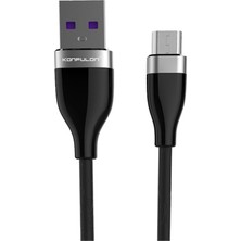 Aconcept Konfulon S82 Seramik Uçlu Micro USB Kablo 1m 3.1A - Siyah