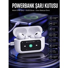 AyrStore Kulak Içi Bluetooth Kulaklık Ekranlı Müzik Dinleme Çağrı Cevaplama Siyah Yeni Nesil