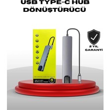 Brf Store Yavuzsell 4K HDMI Çıkışlı, Gigabit Ethernet'li Usb‑c Çoklu Port Hub