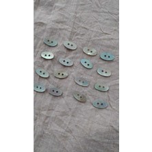 ILCARE Doğal Agoya Hakiki Inci Midye Kabugu   Sedef Düğme 14 mm 16 Adet