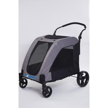 Matxzngz Tommy Evcil Hayvan Arabası Gri 97*84*119CM Max 60KG