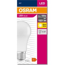 Brf Store Yavuzsell Osram 4052899971097 LED Cla 100, 13 W, 1521 Lümen, 2700 Kelvin, Sarı Işık E27 Duy Ampul, B
