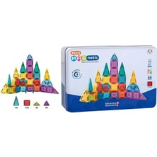 Magnetic Manyetik Bloklar Metal Kutu 45 Parça 3.75 cm - Standart