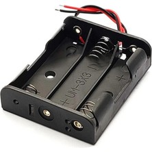 Brf Store Yavuzsell Alkatronik 3lü Aaa Pil Kutusu Yuvası Ince Küçük Tip 3 Tane 1.5V Pil Dc 4.5V Plastik Pil Tu