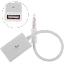 Brf Store Yavuzsell USB To Aux Kablo Stereo Dişi Ses 3.5mm Mp3 Player Telefon Otg Kulaklık