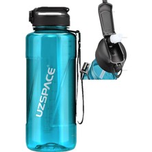 Brf Store Yavuzsell Uzspace Fiftyfifty Pipetli Mega Boy 1500ML Tritan Su Matarası Turkuaz