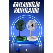 Hace Bazaar 3 Kademe Hız Ayarlı Vantilatör Telefon Standlı Şarjlı Katlanabilir Soğutucu Pervane Yeni Nesi