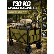 İlkyaz Fashion Kamp, Piknik, Plaj ve Alışveriş Için Çok Amaçlı Katlanabilir Wagon