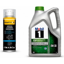 Mobil 1 Esp 0W-30 Motor Yağı 5 Litre + Klima Bombası 200 ml