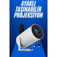 Zero Land Aconcept Taşınabilir Projeksiyon Ayaklı Projektör Android Uyumlu HDMI Girişli
