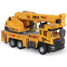 Vardem Cek Bırak 1:28 Seslı ve Işıklı Iş Makinası - Sarı