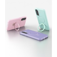 Bezos Galaxy A26 Regal Magsafe Standlı Kapak - Su Yeşili