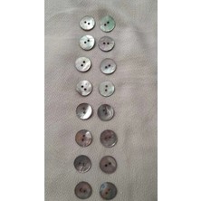 ILCARE Doğal Hakiki Inci Midye Kabugu   Sedef Düğme 15 mm 16 Adet