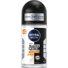 Brf Store Yavuzsell Nıvea Men Erkek Roll On Deodorant Black&white Invisible Güçlü Etki 50 Ml,72 Saat Anti-Pers