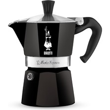 Brf Store Yavuzsell Bialetti - Moka Express Siyah: 6 Cups Ocak Üstü Espresso Pişirici - 270ML - Alüminyum Gövd