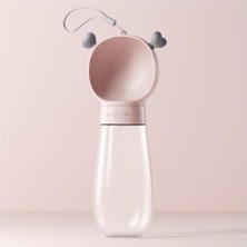 Brf Store Yavuzsell Floriashopping Pet Seyahat Su Şişesi Yeni Kupası Açık Besleyici Kase 600ML Pembe