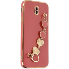 The Gencoo Samsung Galaxy J7 Pro / J730 Kılıf Esila Silikon - Kırmızı