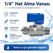 Bezos 1/4 Inç Metal Su Arıtma Hat Alma Vanası 608506034