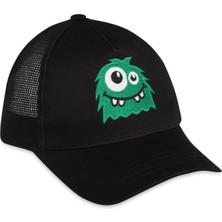 Civil Baby Monster Bebek Erkek Kep Şapka - Siyah