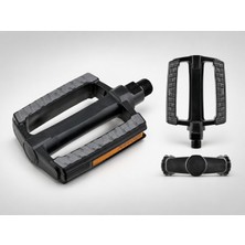 Heugers VP-821 Siyah/gri Kaymaz Yüzeyli Bisiklet Pedalı 9/16\"