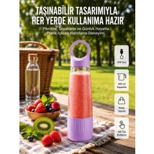 sbodurhome USB Şarjlı Taşınabilir Smoothie Blender 400 ml