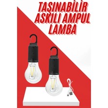 Şarjlı Aydınlatma Ampul Tasarımlı Ambians Işık Askılı Kamp Lambası Nemere