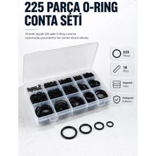 Nemere İthalat 225 Pcs O-Ring Conta Seti Profesyonel Tamir, Bakım ve Sızdırmazlık Çözümü Nemere Ithalat