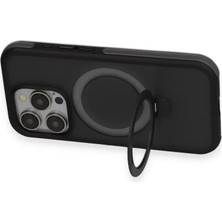 Bezos iPhone 15 Pro Max Zorda Airbag Magsafe Standlı Kapak - Lacivert