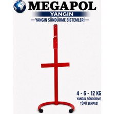 Megapol Seyyar Yangın Söndürme Tüpü Ayağı . Yangın Tüpü Sehpası. Yangın Tüpü Ayağıı.