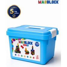 Magblock 152 Parça Tamamı Manyetik Yapı Blokları - Saklama Kutulu Oyuncak - 5 Yıl Garanti - Eğitici Oyuncak