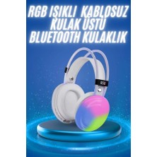 Hace Bazaar Rgb Işıklı Yüksek Ses Kaliteli Kablosuz Kulak Üstü Bluetooth Kulaklık