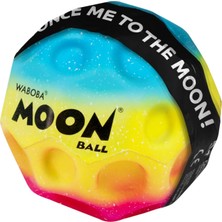 Brf Store Yavuzsell Waboba Rainbow Moonball Topu, 6,3cm, Süper Yüksek Zıplayan, Çoklu Renkler, Yıldız Desenli