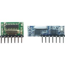 Brf Store Yavuzsell Sanec RX480-E 4 Kanal Antenli 433MHZ Rf Alıcı Verici Learning Code Receiver Uyumlu