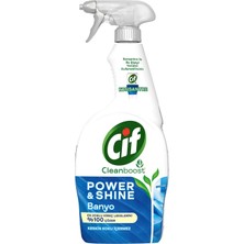 Brf Store Yavuzsell Cif Power Shine Cleanboost Sprey Temizleyici Banyo Için Temizleyici ve Kireç Çözücü 750 ml