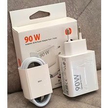 Kotenart Xiaomi Redmi 90WATT Turbo Şarj Adaptörü + Type-C 6A Hızlı Şarj Kablosu Set| Hypercharge Destekli
