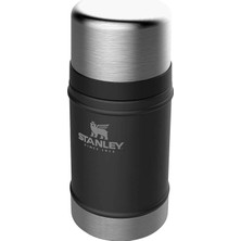 Brf Store Yavuzsell Stanley Classic Legendary Vakumlu Çelik Yemek Termosu, Mat Siyah, 0.7 Litre