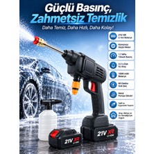 AyrStore Bahçe Sulama Tabancası Makinesi Yüksek Basınçlı Akülü Yıkama Makinesi