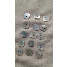 ILCARE Doğal Agoya Hakiki Inci Midye Kabugu   Sedef Düğme 12 mm 15 Adet