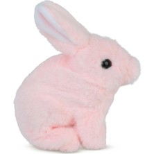Vardem Sesli Hareketli Pelüş Evcil Tavşan - Pembe